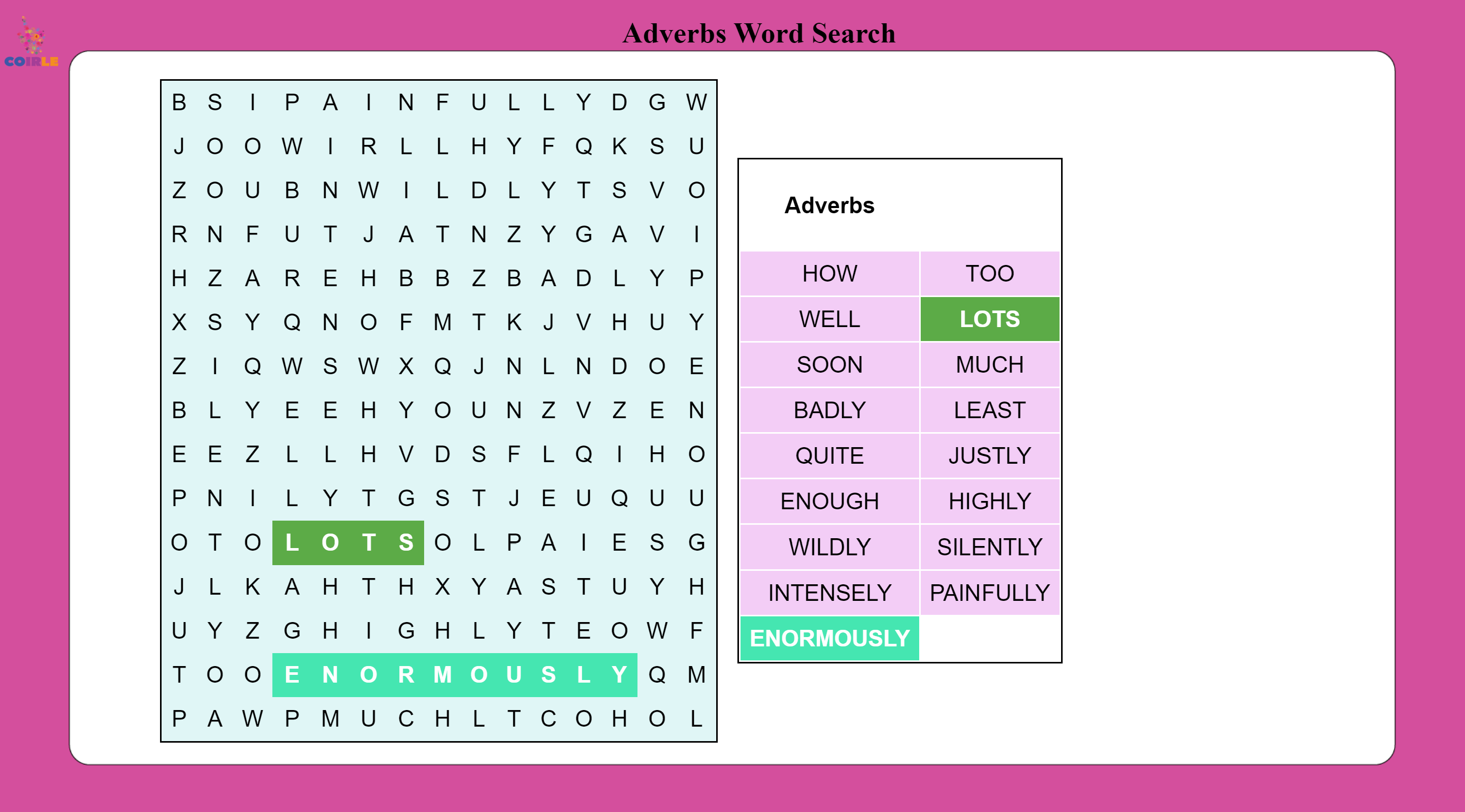 adverbs-word-search-coirle