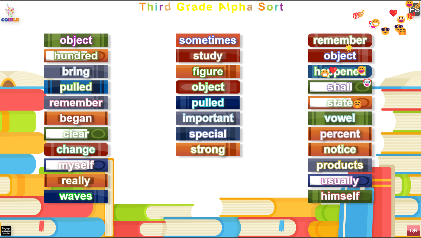 Third Grade Sight Words Alphabetical Order Coirle