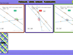 Parallel Lines: Angles Flashcards