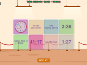 Time Memory Game - Words