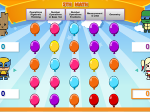 5th Grade Math Balloons Game