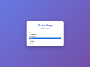 Circles Bingo