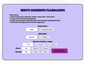Write Numbers Flashcards