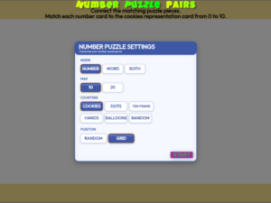 Number Puzzle Pairs