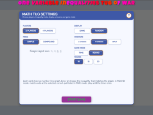 One Variable Inequalities Tug of War